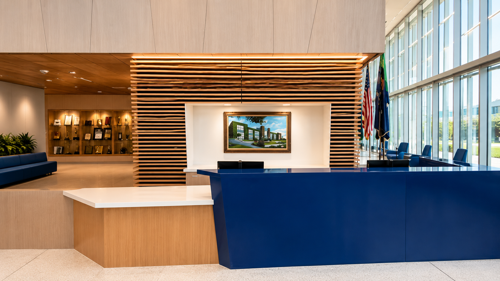 San Diego High School modern lobby